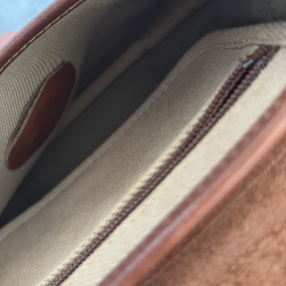 Vintage Marley Hodgkin No. 79 bag, tan/camel vacas and brown leather brass - Picture 8 of 13